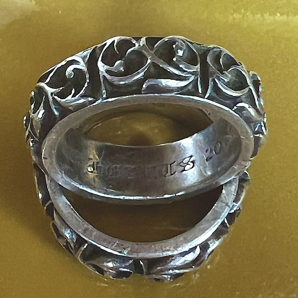 Chrome Hearts 925 Sterling Silver Eternity Vine 2000 ring US 11/   1 available
